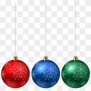 Christmas Hanging Ornaments Png Png - Clip Art Transparent Png