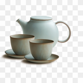 Pebble Teapot Set - Ceramic Clipart