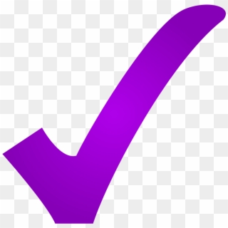 File - Purple Check - Svg - Purple Check Mark Png Clipart