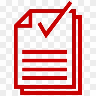 Icon Of Documents With A Checkmark Symbol - Assessment Icon Transparent Png Clipart