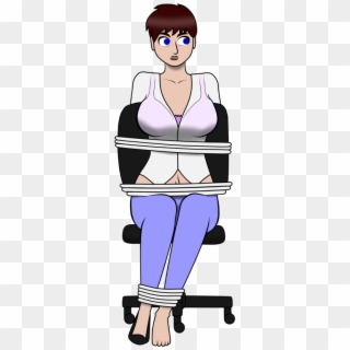 Chair Up U Mayu Is All In - Tied Up In Chair Png Clipart