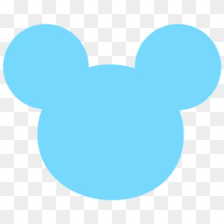 Mickey E Minnie - Baby Blue Mickey Mouse Head Clipart