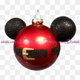 Disney Mickey Mouse Ears Santa Jacket Christmas Tree - Mickey Christmas Tree Ornament Clipart