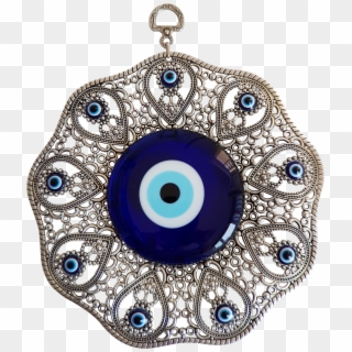 Bead Global Turkish Glass Blue Evil Eye Wall Hanging - Locket Clipart