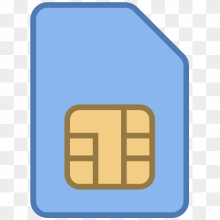 Mobile Sim Card Icon Clipart - Blue Sim Card Icon - Png Download
