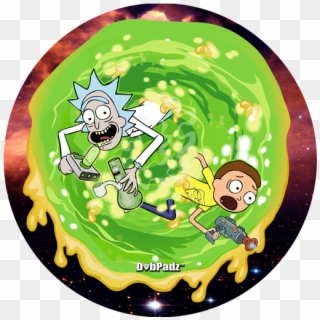 Rick & Morty Wax Portal Dabpadz - Rick N Morty Round Clipart