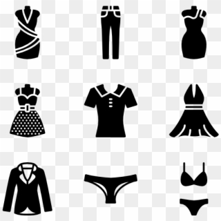 Woman Clothes - Women Clothing Icon Png Clipart