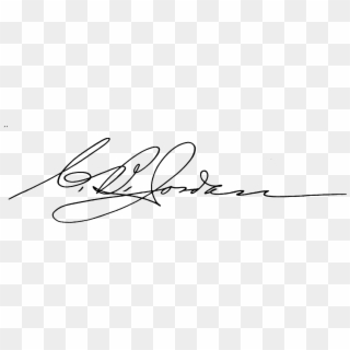 Chester Bradley Jordan Signature - Random Signature Clipart