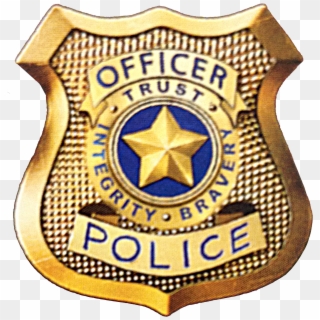 I0gn1wf - Cartoon Police Badge Clipart