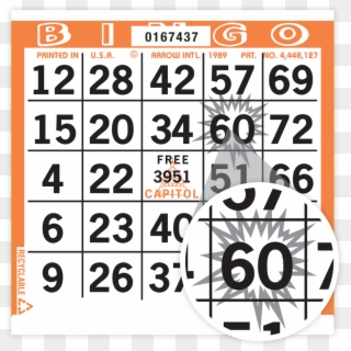 Each Bingo Face Has A Starburst Randomly Printed On - Circle Clipart