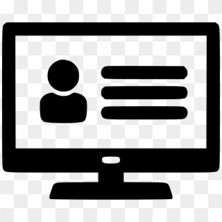 Profile Computer Png Icon - Website Icon Free Clipart