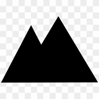 File - Mountain Icon - Svg - Mountain Silhouette No Background Clipart