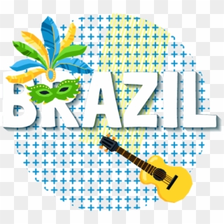 Carnival Sticker - Brasil Guitar Png Clipart