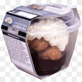 Mini Chocolate Profiteroles 110g - Frozen Dessert Clipart