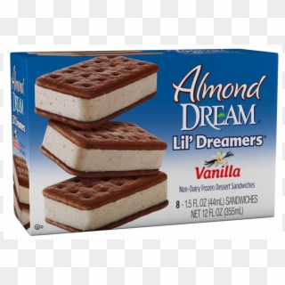 Vanilla Dessert Sandwiches - Dairy Free Ice Cream Bites Clipart