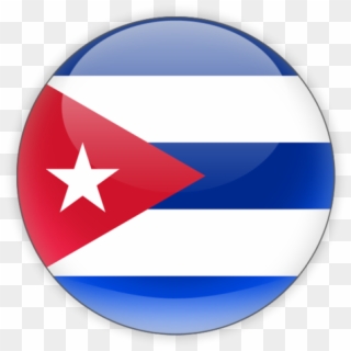 Illustration Of Flag Of Cuba - Cuba Flag Round Png Clipart