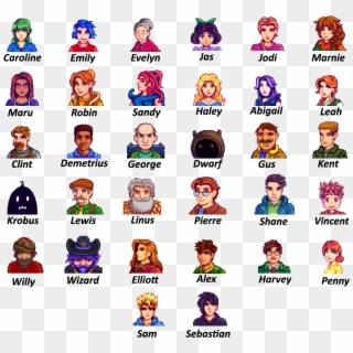 Meet The Villagers - Stardew Valley Player Clipart
