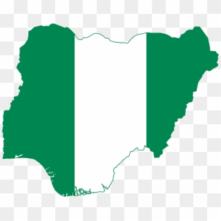 Flag Of Nigeria Blank Map National Flag - Nigeria Flag In Country Clipart