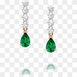 Emerald Transparent Image - Emerald Earring Design Clipart