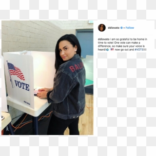Demi Lovato Returned To Instagram For The First Time - Demi Lovato Vote 2018 Clipart