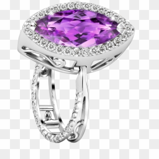 Amethyst Convertible Ring - Pre-engagement Ring Clipart