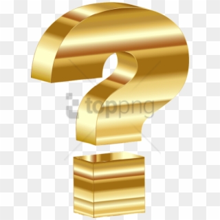 Free Png 3d Question Mark Png Png Image With Transparent - Question Mark Gold Png Clipart