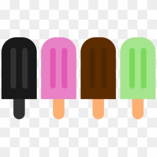 Minimalist Popsicle Vector Icons Png - Ice Cream Popsicle Clipart Transparent Png