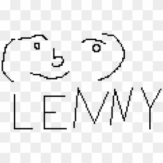 Lenny Is Awesome - Line Art Clipart