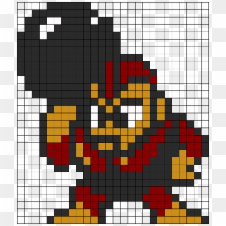 Bomberman Megaman Perler Bead Pattern / Bead Sprite - Bomb Man Pixel Art Clipart