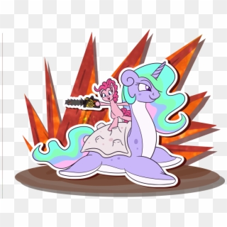Couchcrusader, Chainsaw, Crossover, Doom, Lapras, Pinkie - Cartoon Clipart