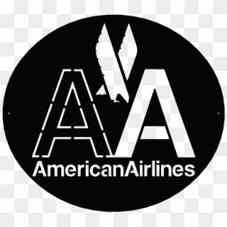 A 001 D American Airlines 1968 Era - Circle Clipart
