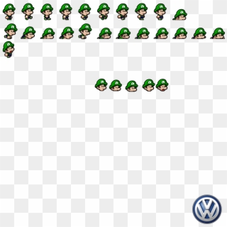 Spelunky Hd-styled Baby Luigi Sprite Sheet - Spelunky Mario Sprites Clipart