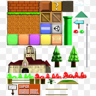 Mario Sprite Sheet - 2d Mario Assets Clipart