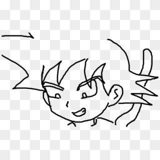 Kid Goku , Png Download - Line Art Clipart