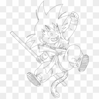 Kid Goku By Sebadbz - Goku Drawing Kid Clipart