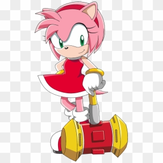 Amy Rose - Sonic X Amy Hammer Clipart