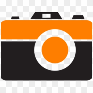 Photo Camera Clipart Camara - Orange Camera Clipart - Png Download