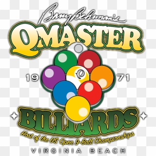 Barry Behrnam's Q Master Billiards - Graphic Design Clipart