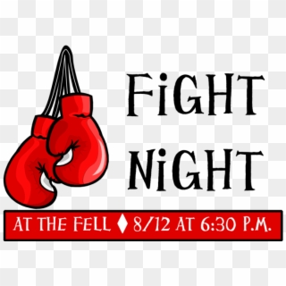 Fight Night At The Fell - Fight Night Clip Art - Png Download