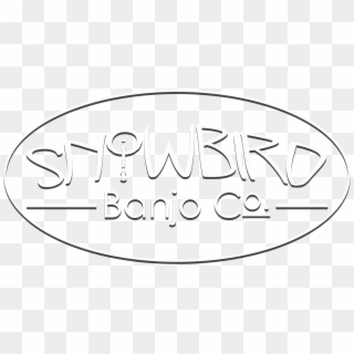 Cropped Cropped Snowbird Banjo Co Logo White - Circle Clipart