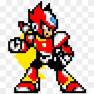 Zero - Zero Megaman Pixel Art Clipart