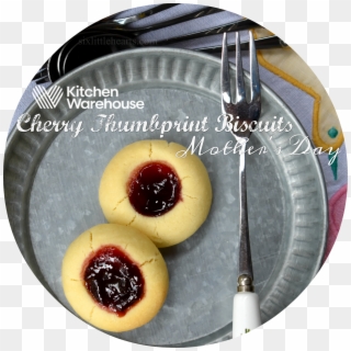 Cherry Thumbprint Biscuits, A Special Mother's Day - Soul Cake Clipart