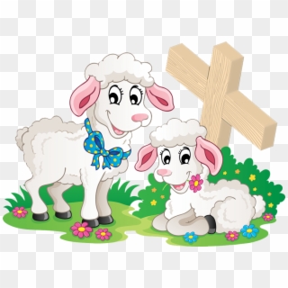 Little Lambs - Little Lambs Cartoon Clipart