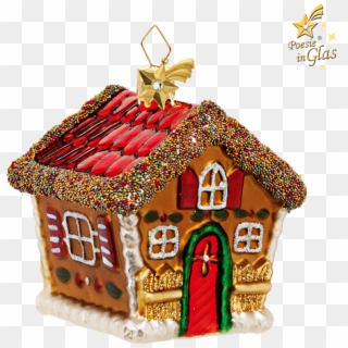 Gingerbread House With Beads Clipart