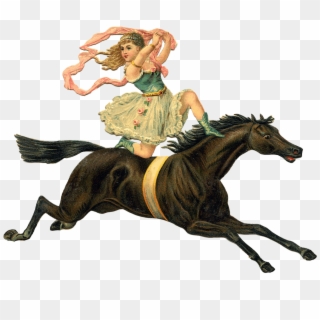 Victorian Girl Horse - Enjoy The Ride Horse Clipart