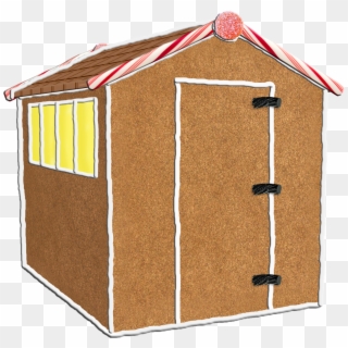 Gingerbread House - Gingerbread Shed House Clipart