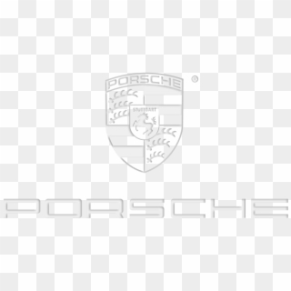 Porsche White Logo - Emblem Clipart