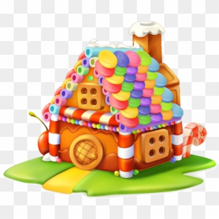 Gingerbread House Cupcake Sweetness Candy - Transparent Gingerbread House Clip Art - Png Download