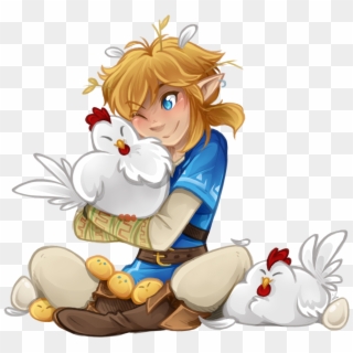 'cucco For You~'i've Been Reading So Many Loz Fanfics, - Botw Link Costume Fanart Clipart