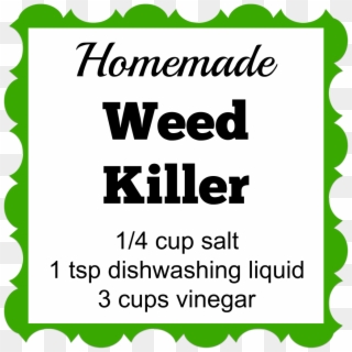 Homemade Weed Killer With Amounts - Herbicide Clipart